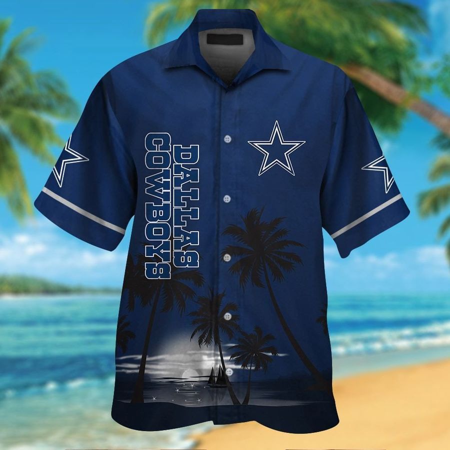 Dallas Cowboys Short Sleeve Button Up Tropical Aloha Hawaiian Shirts For Men Women