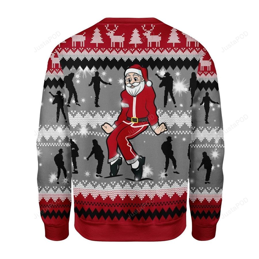 Dancing Michael Jackson Santa Ugly Christmas Sweater All Over Print