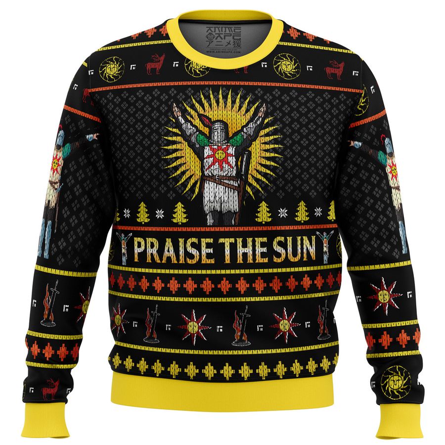 Dark Souls Praise the Sun Ugly Sweater