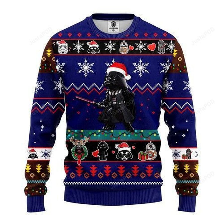 Darth Vader Ugly Christmas Sweater All Over Print Sweatshirt Ugly