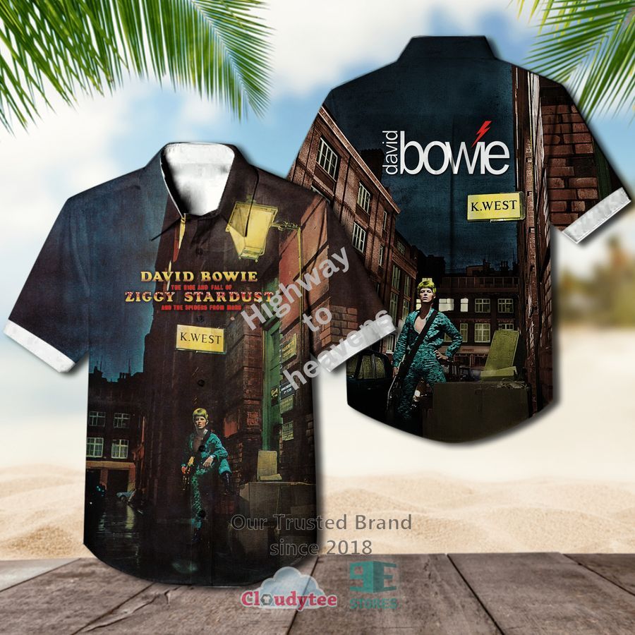 David Bowie The Rise and Fall Album Hawaiian Shirt – LIMITED EDITION