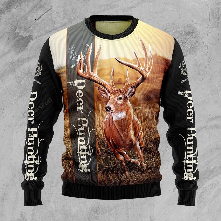 Deer Hunting Ugly Christmas Sweater, Ugly Sweater, Christmas Sweaters, Hoodie, Sweater