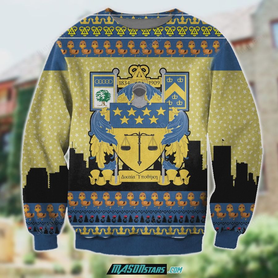 Delta Upsilon 3D Print Ugly Christmas Sweater Ugly Sweater Christmas