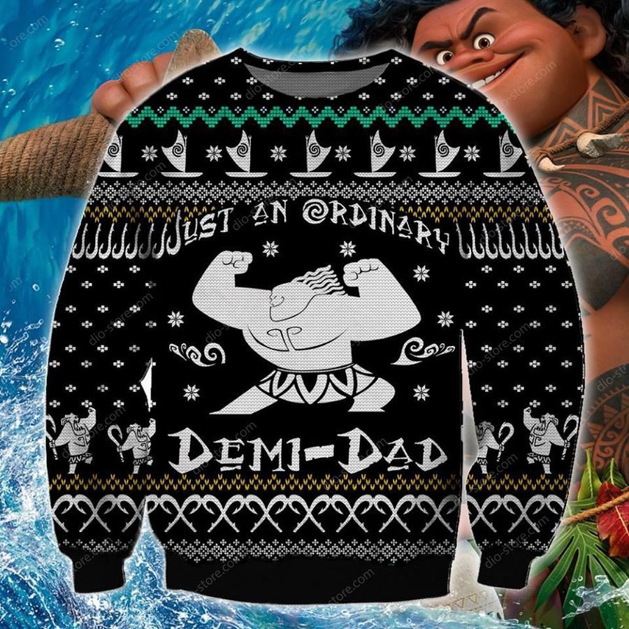 Demi Dad Knitting Pattern 3D Print Ugly Christmas Sweater Hoodie All Over Printed Cint10716, All Over Print, 3D Tshirt, Hoodie, Sweatshirt, AOP shirt