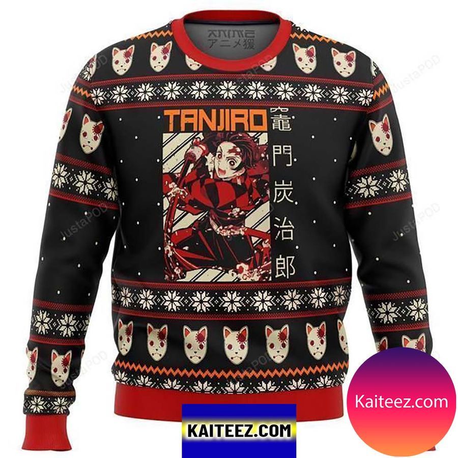Demon Slayer Tanjiro Christmas Ugly Sweater