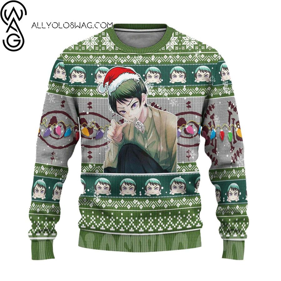 Demon Slayer Yushiro Anime Ugly Christmas Sweater