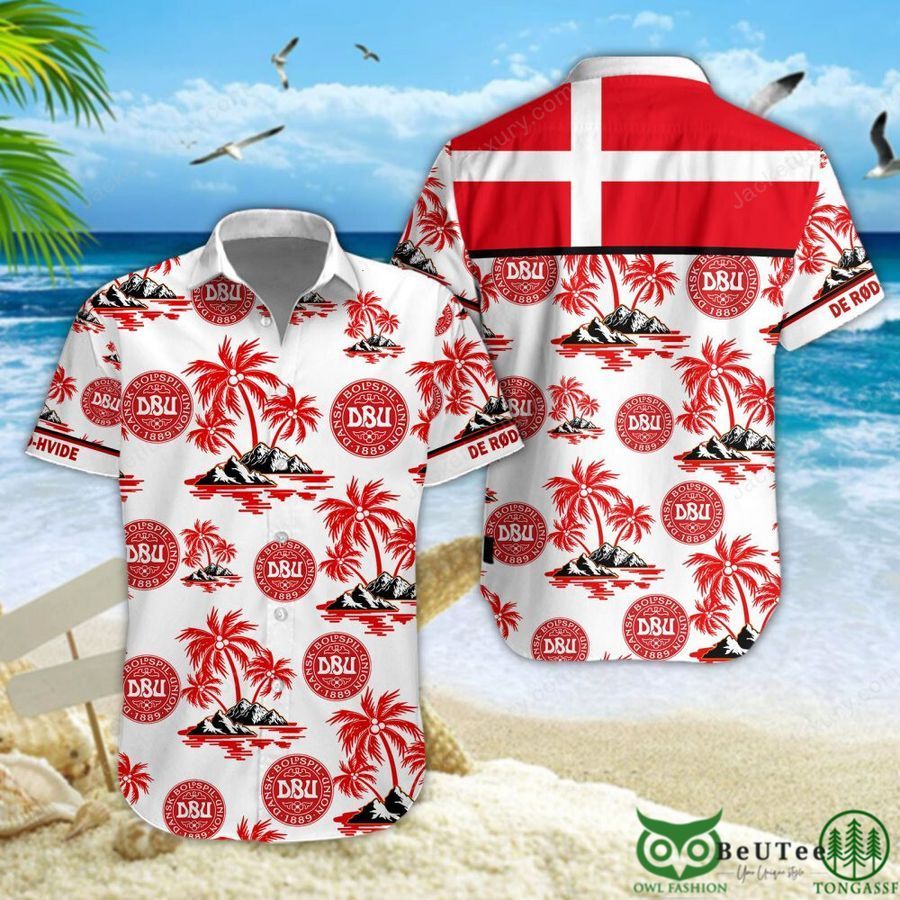 Denmark UEFA football team Hawaiian Shirt  