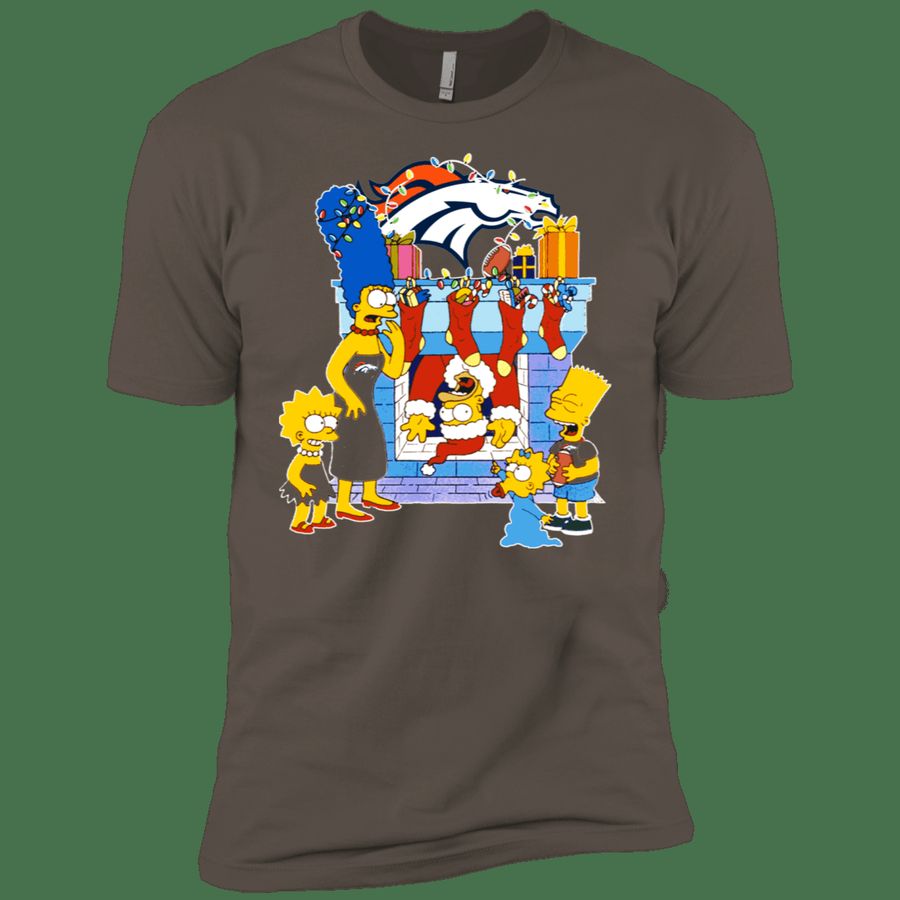 Denver Broncos Shirts The Simpsons Ugly Christmas Sweaters Mens T-Shir