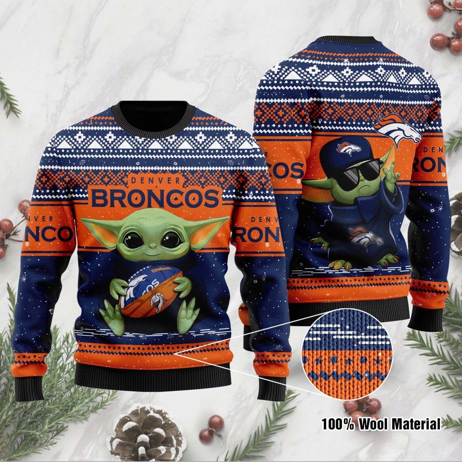 Denver Broncos Sweater Ugly Christmas Sweater, Ugly Sweater, Christmas Sweaters, Hoodie, Sweatshirt, Sweater