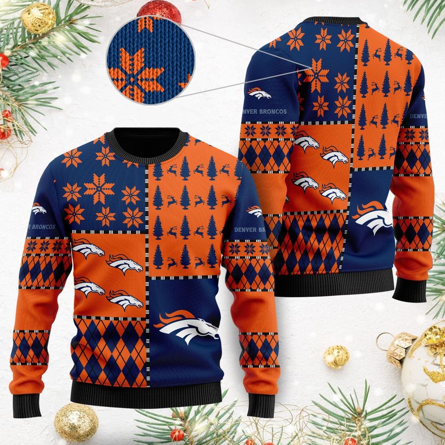 Denver Broncos Ugly Christmas Sweaters Best Christmas Gift For Broncos