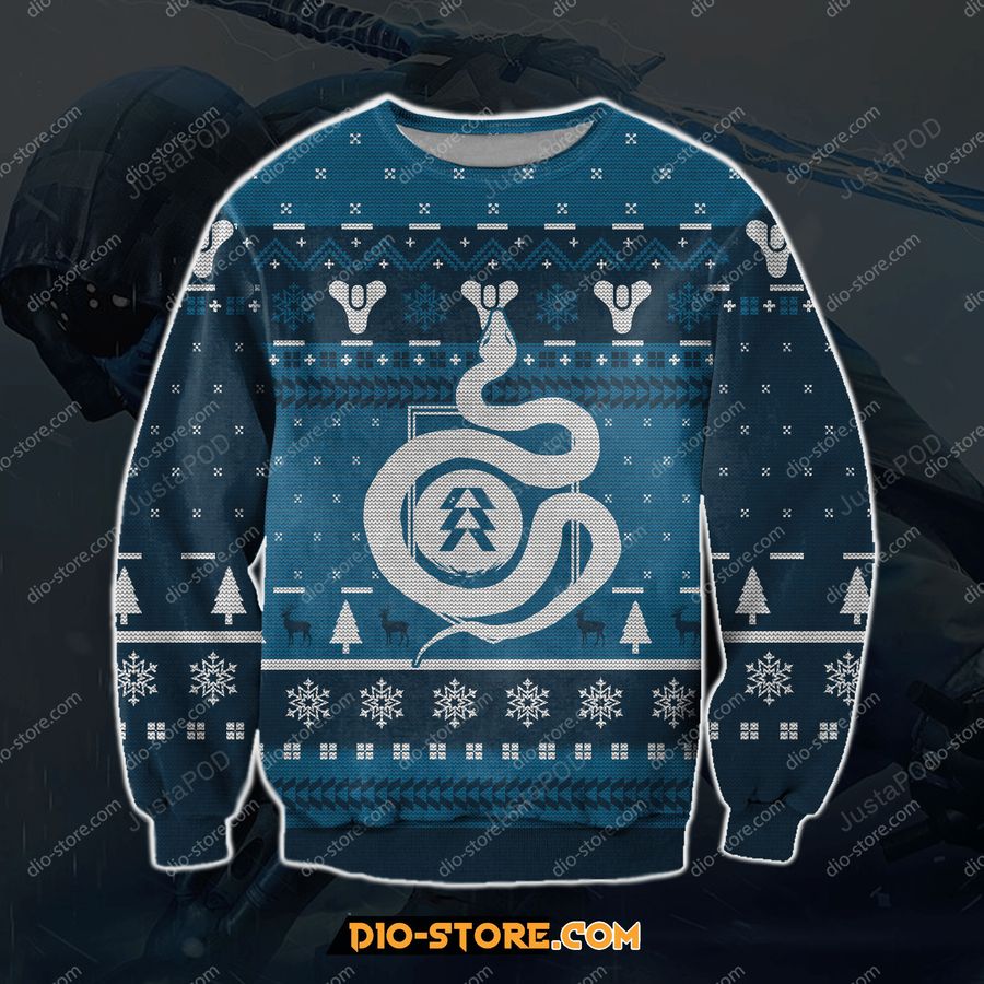 Destiny Hunter 3d Print Ugly Sweater Ugly Sweater Christmas Sweaters