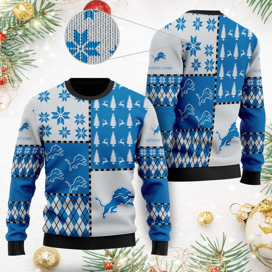 Detroit Lions Ugly Christmas Sweaters Best Christmas Gift For Lions