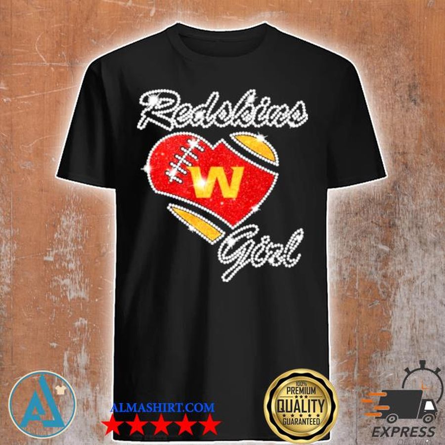 Diamond heart Washington redskins girl shirt
