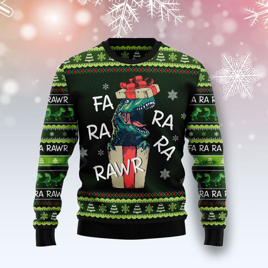 Dinosaur Gift Farararawr Ugly Sweater