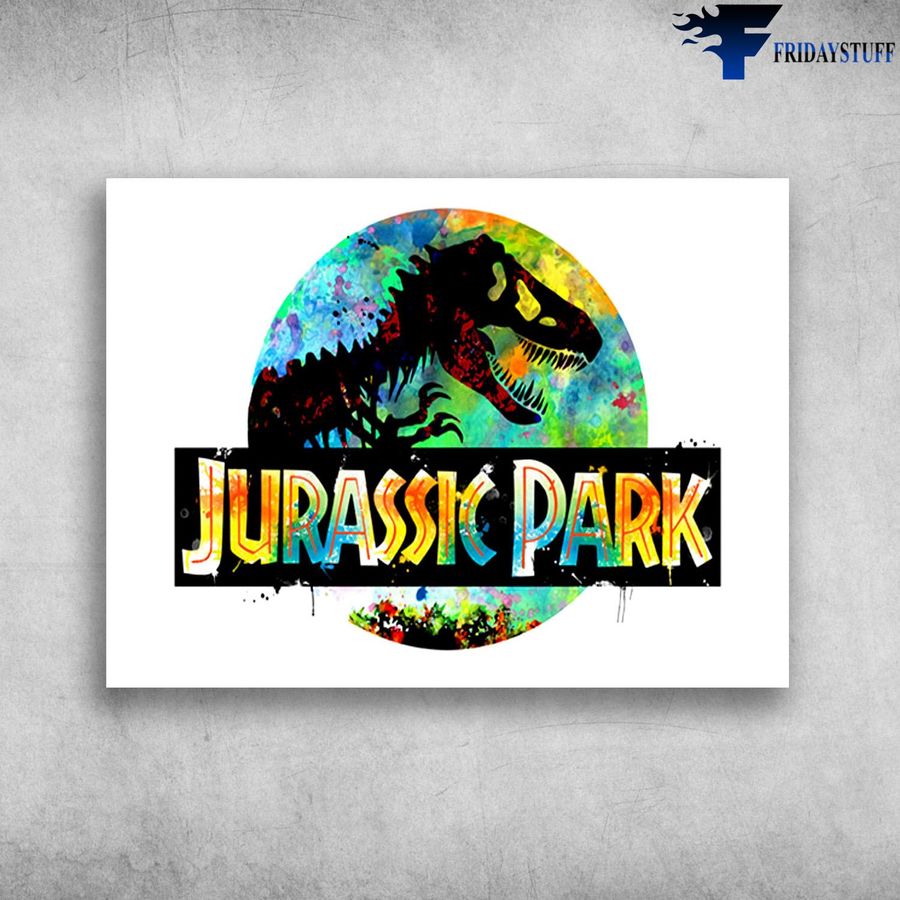 Dinosaur Poster, Jurassic Park, Wall Poster Poster Home Decor Poster Canvas