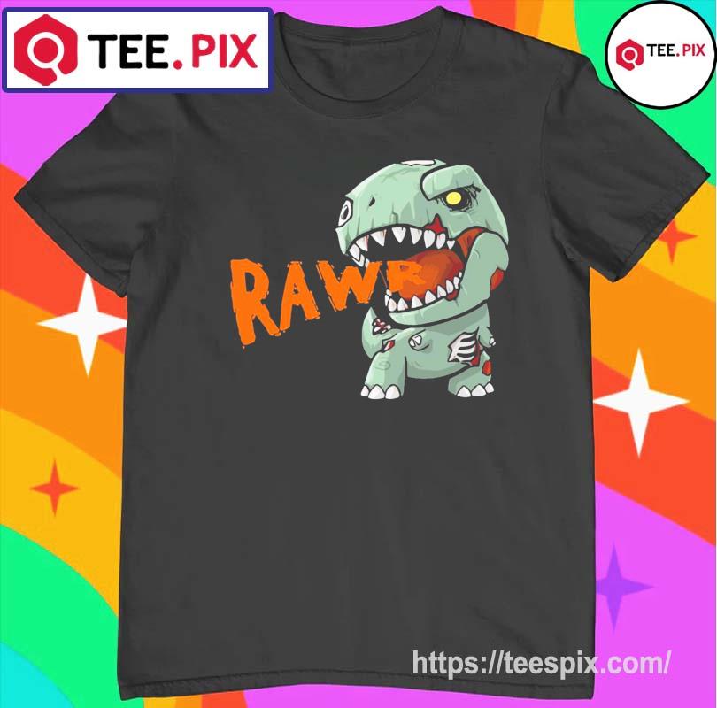 Dinosaur T-Rex Rawr Mummy Pumpkin Halloween For Kids Shirt