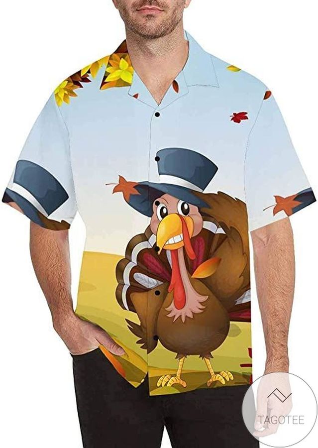 Discover Cool Autumn Thanksgiving Turkey Hawaiian Aloha Shirts