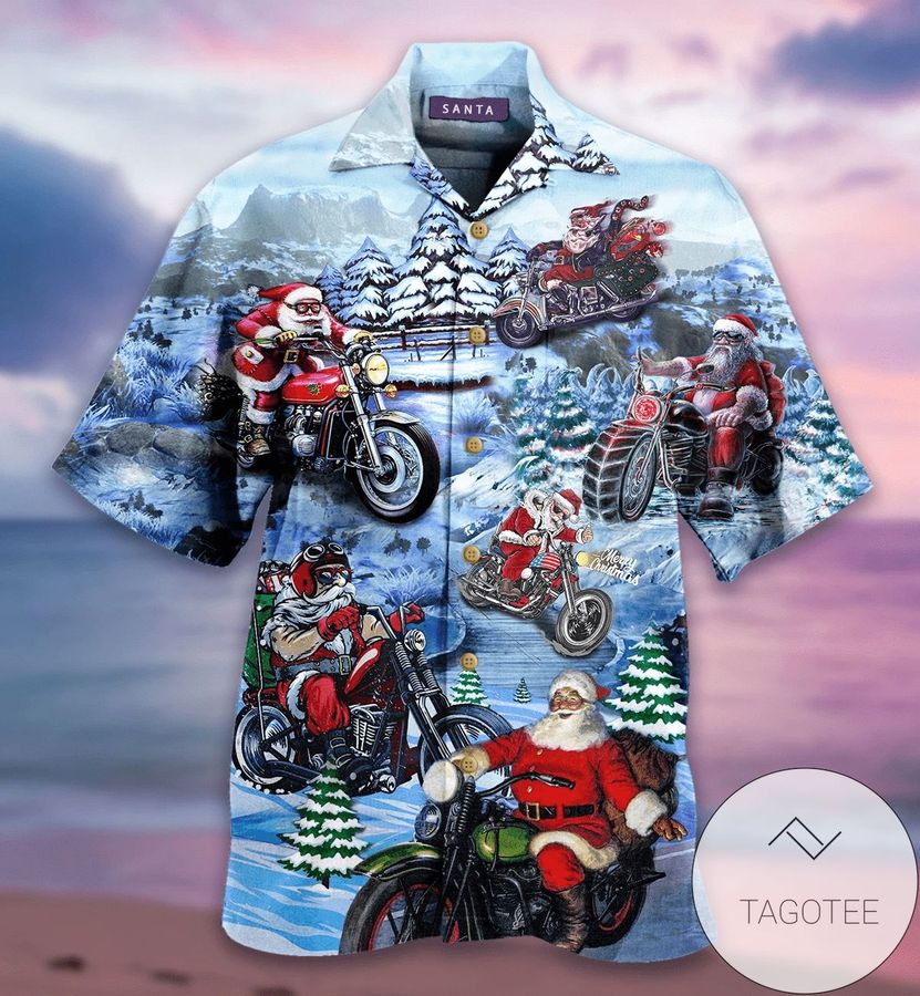 Discover Cool Hawaiian Aloha Shirts Christmas Driving With Santa Claus