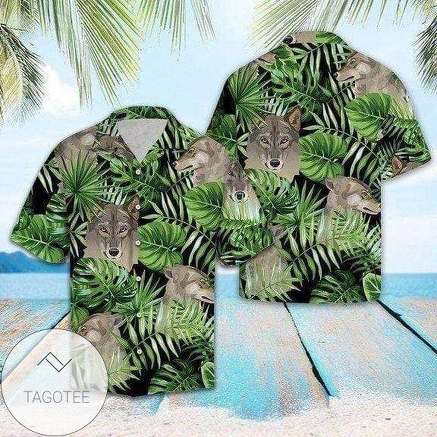 Discover Cool Wolf Summer Vibe Tropical Hawaiian Aloha Shirts Dh