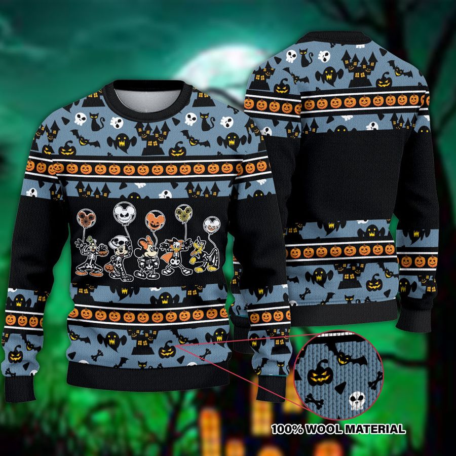 Disney Halloween Christmas Ugly Sweater