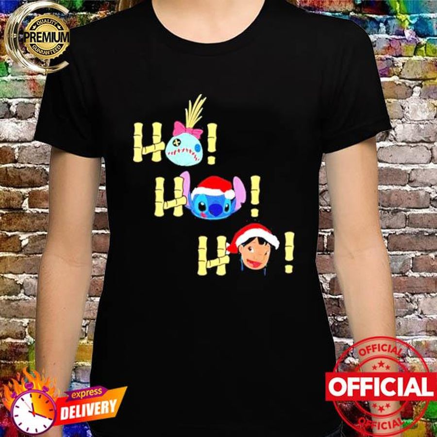 Disney Lilo and Stitch Ho Ho Ho Holiday Shirt