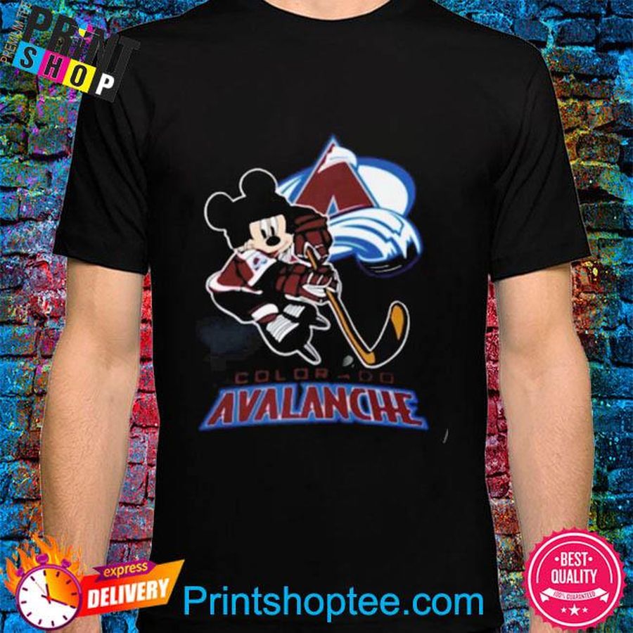 Disney mickey mouse hockey colorado avalanche 2022 stanley cup champions shirt