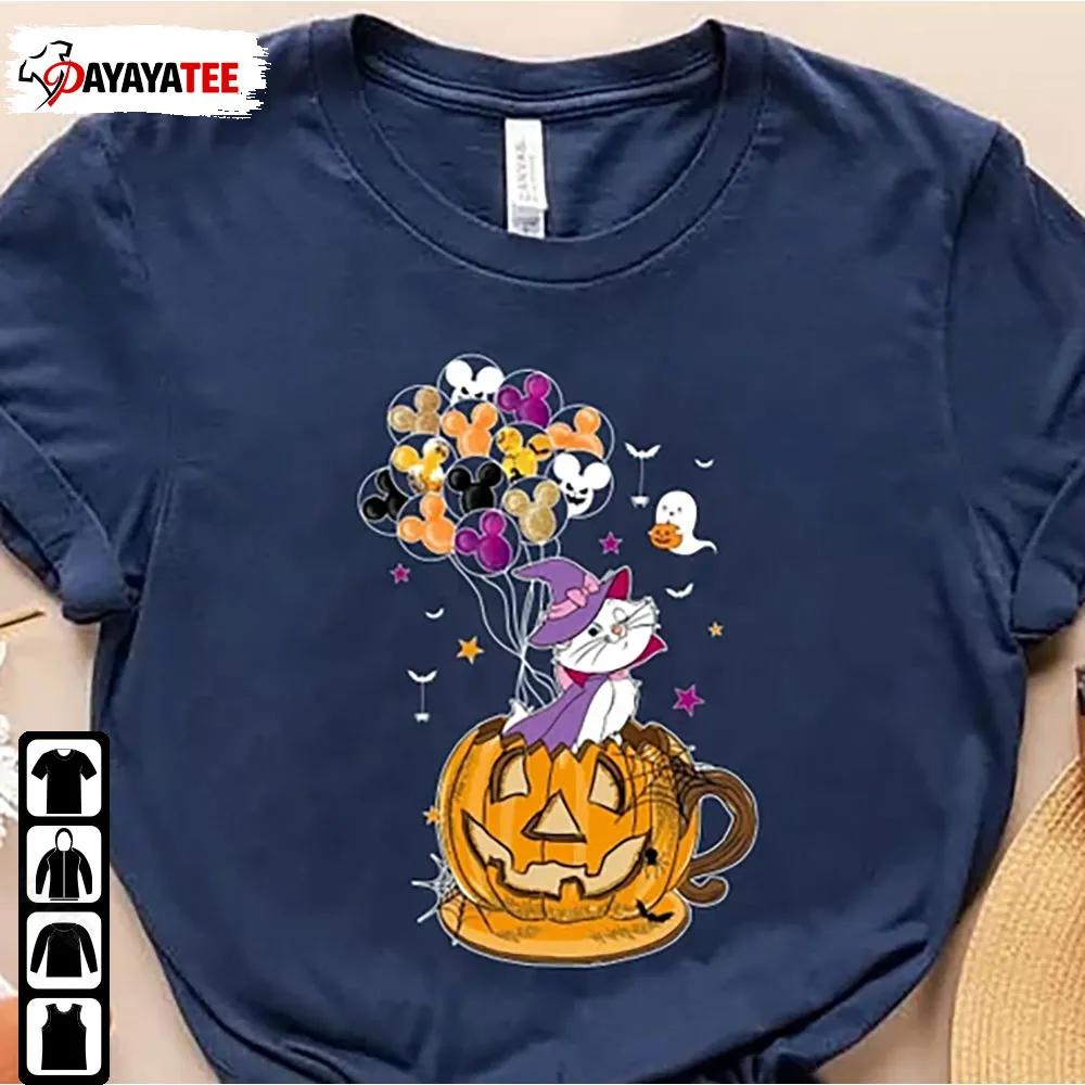 Disney Teacup Halloween Shirt Aristocats Pumpkin Balloon
