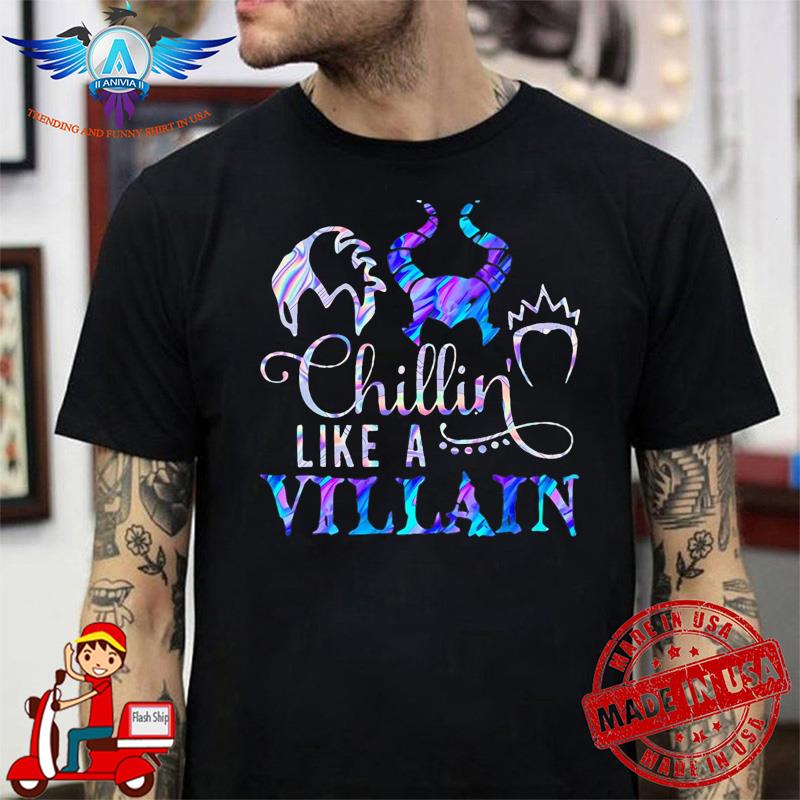 Disney villains chillin like a villain halloween shirt