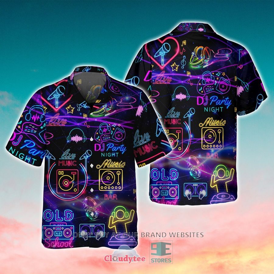 DJ Party Night Pattern Hawaiian Shirt – LIMITED EDITION