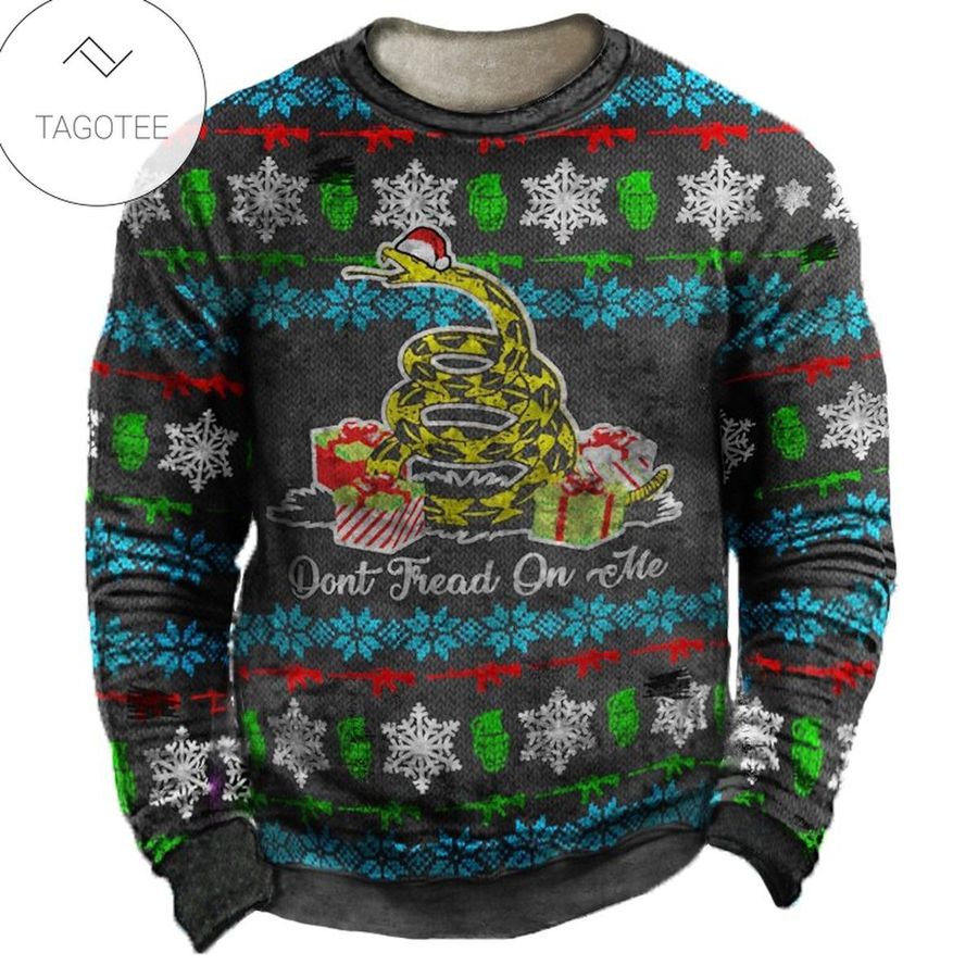 Do not  Tread On Me Snake Ugly Sweater