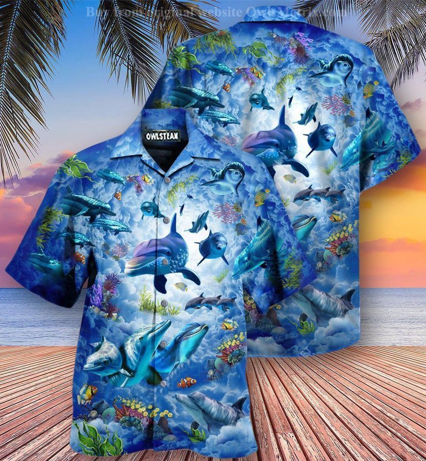 Dolphin My Spirit Animal Is A Dolphin Hawaiian Shirt