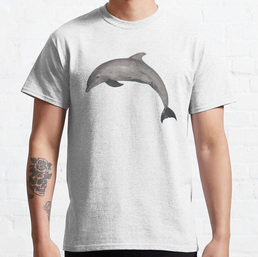 dolphin-Polygonal animals Classic T-Shirt