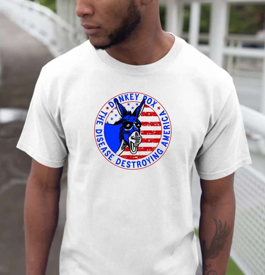 Donkey Box Disease Detroying America Funny T-shirt