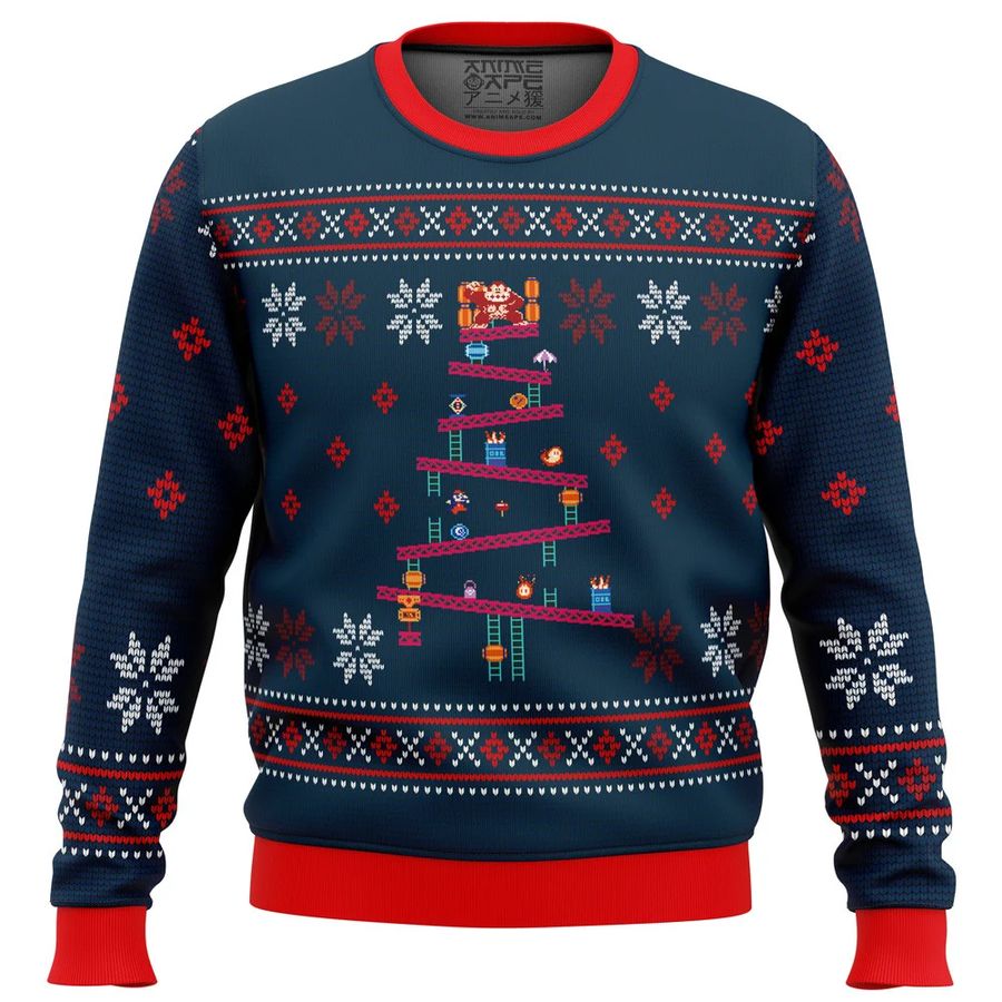 Donkey Kong Christmas Ugly Sweater
