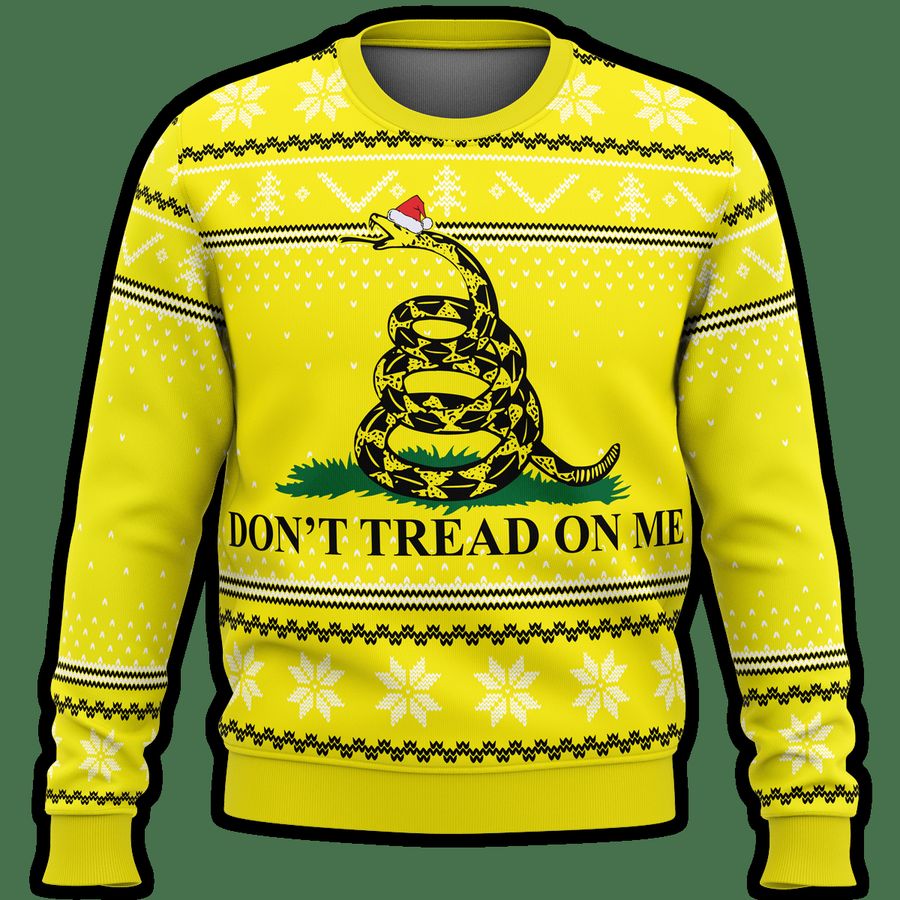 Don'T Tread On Me Premium Ugly Christmas Sweater - 604
