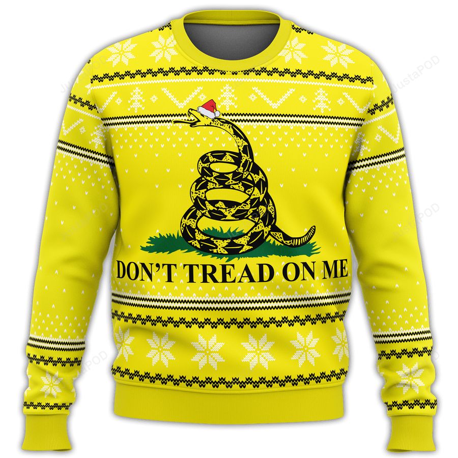 Dont Tread On Me Premium Ugly Sweater, Ugly Sweater, Christmas Sweaters, Hoodie, Sweater