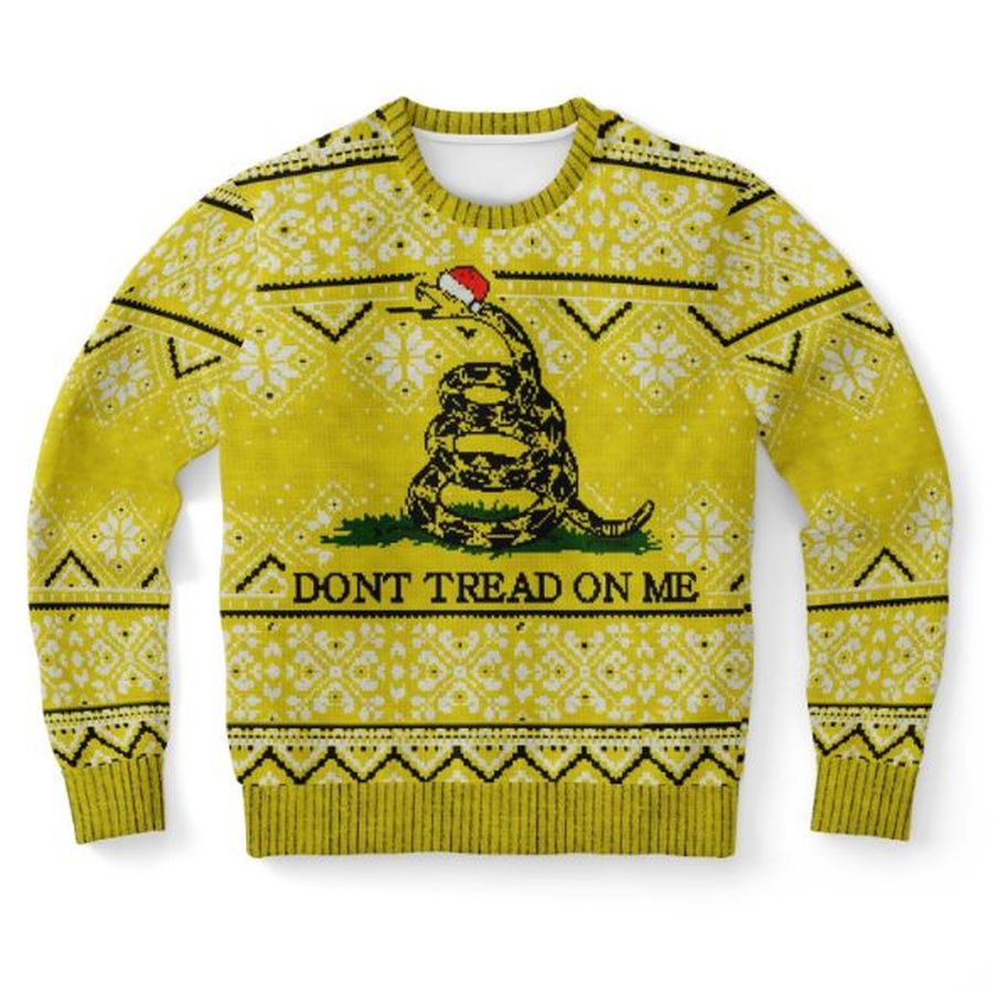 Don't Tread On Me Ugly Christmas Wool Knitted Sweater