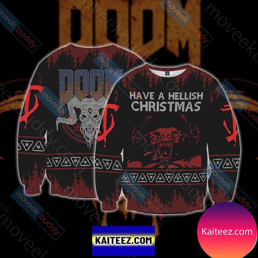 Doom Knitting Style For Unisex Christmas Ugly Sweater