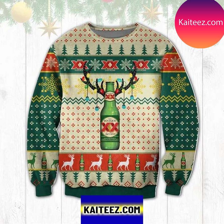 Dos Equis Lager Especial 3D Christmas Ugly Sweater