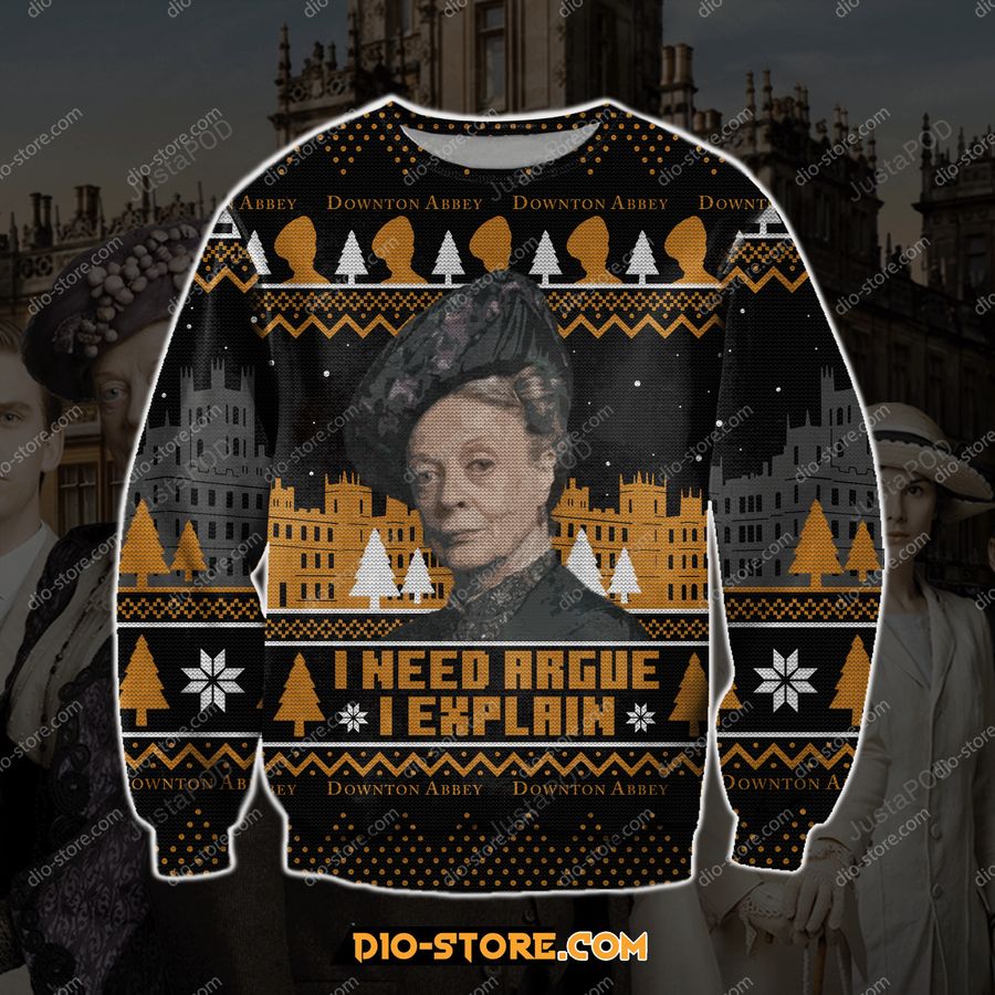 Downton Abbey Ugly Christmas Sweater All Over Print Sweatshirt Ugly