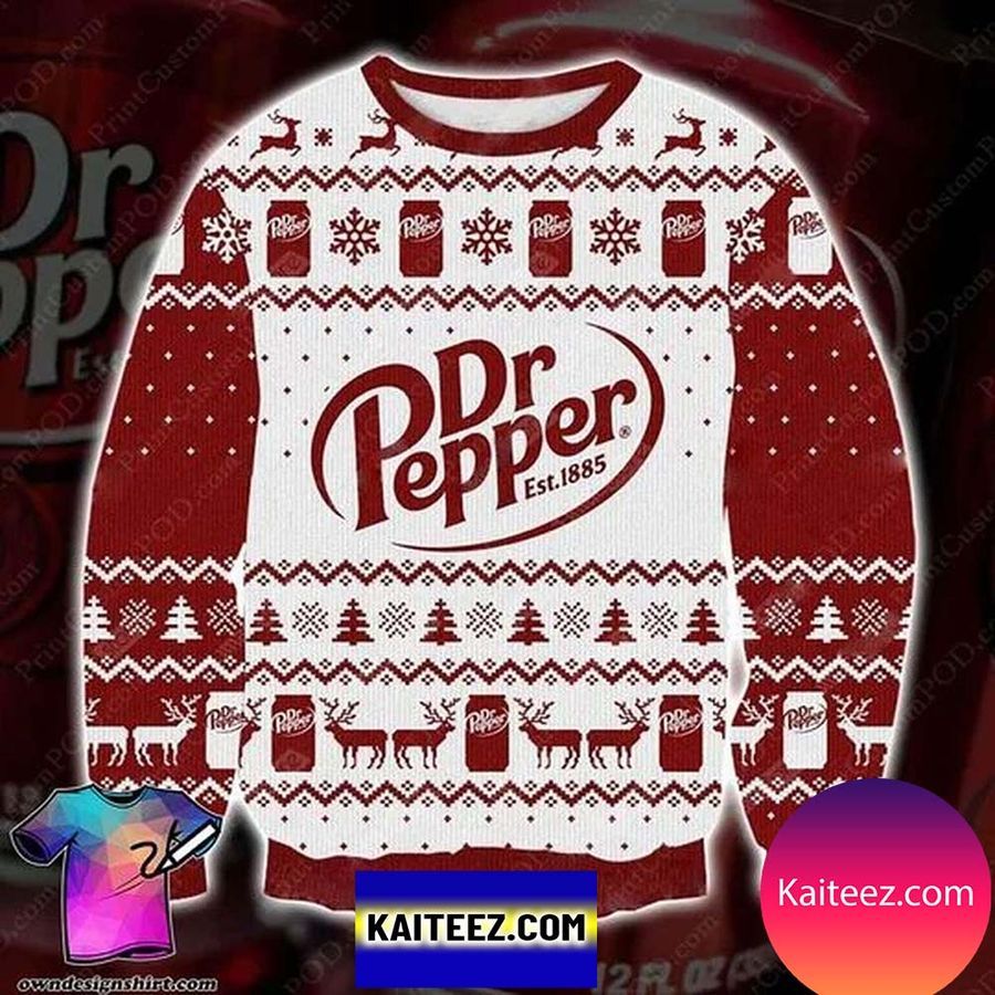 Dr Pepper 3D Christmas Ugly Sweater