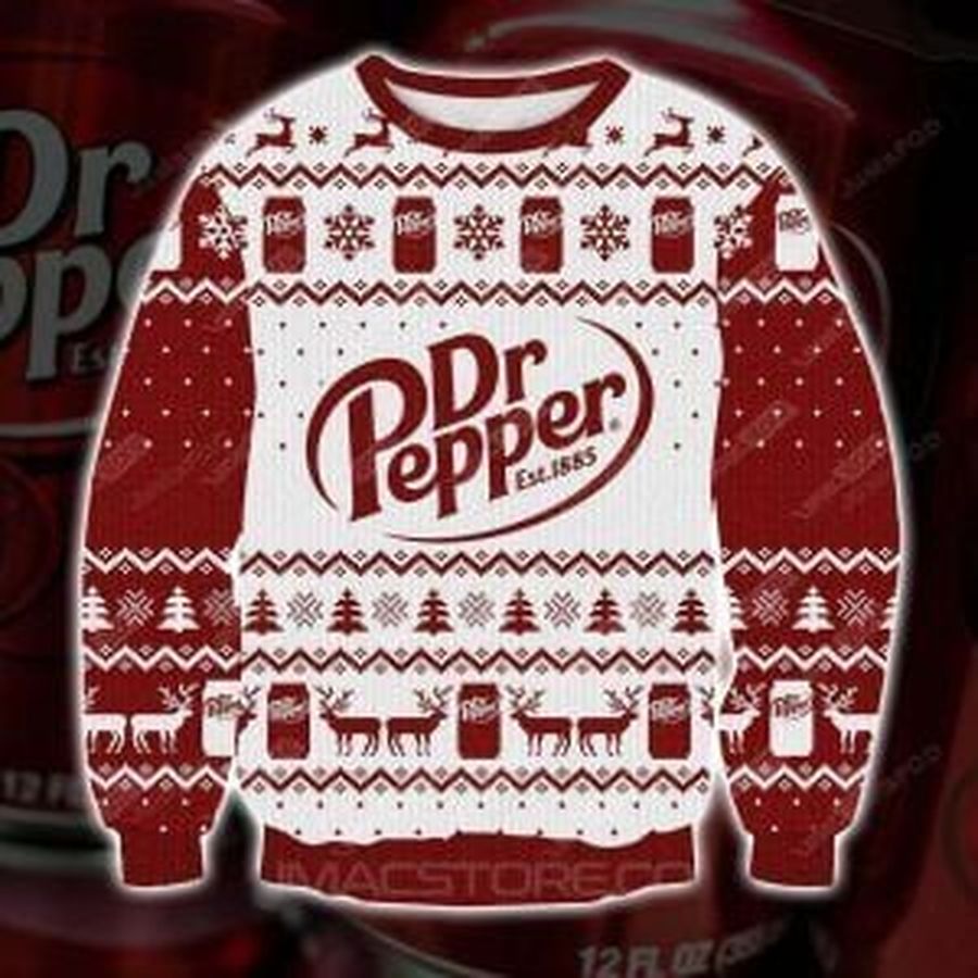 Dr Pepper 3D Print Winter Ugly Christmas Sweater, Ugly Sweater, Christmas Sweaters, Hoodie, Sweater