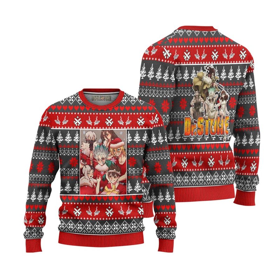 Dr Stone Anime Ugly Christmas Sweater Custom Xmas Gift