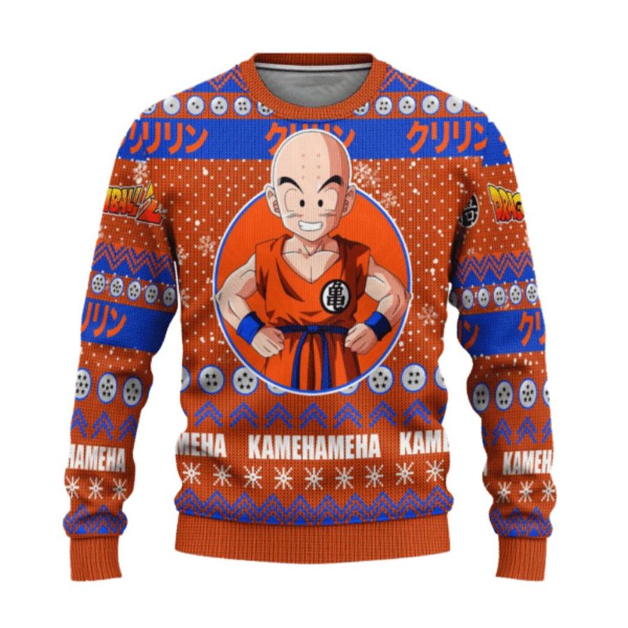 Dragon Ball Anime Krillin Ugly Sweater