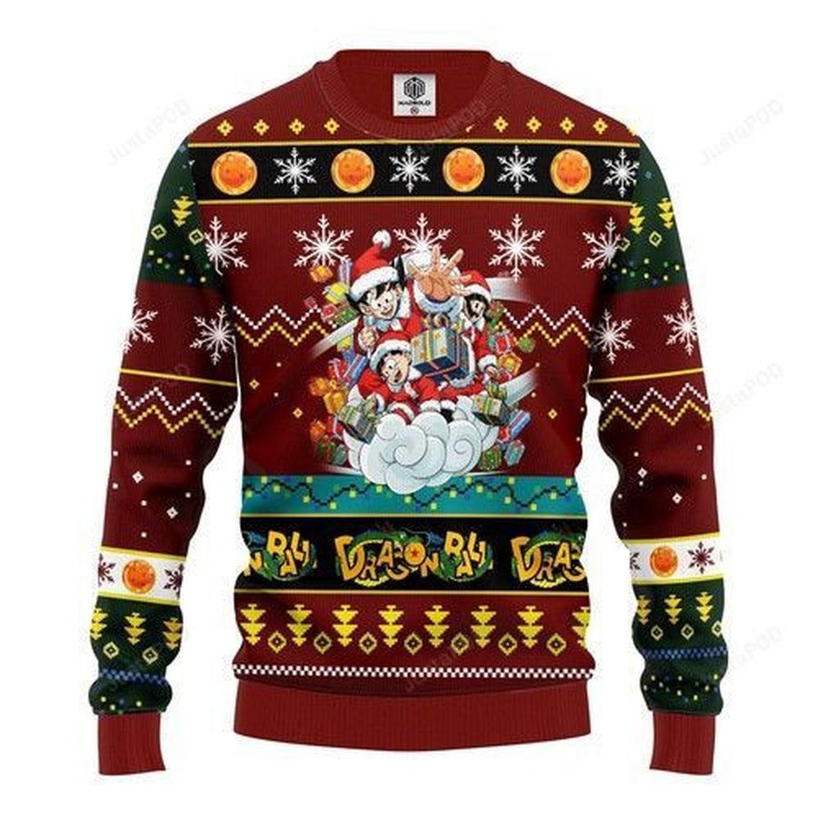 Dragon Ball Christmas For Anime Lovers Ugly Christmas Sweater All