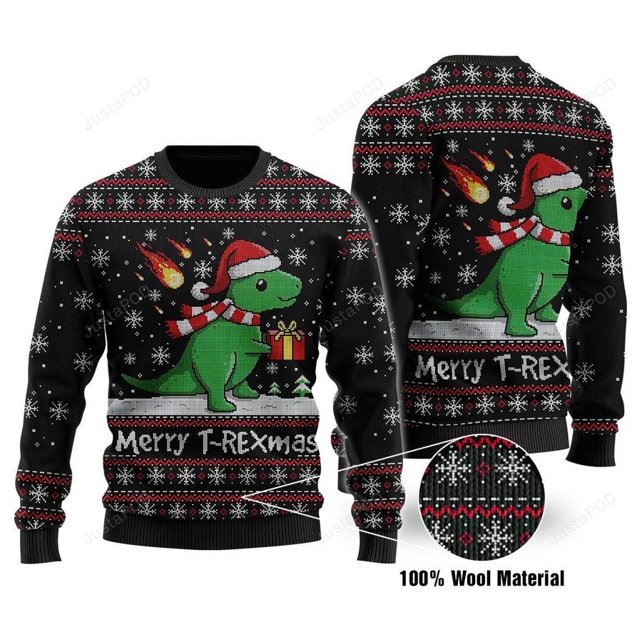 Dragon Ugly Christmas Sweater All Over Print Sweatshirt Ugly Sweater