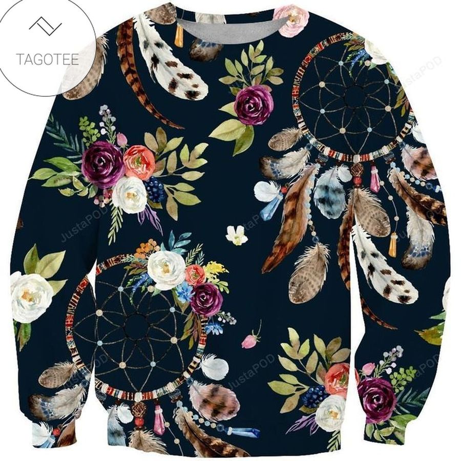 Dream Catchers And Flowers Ugly Sweater