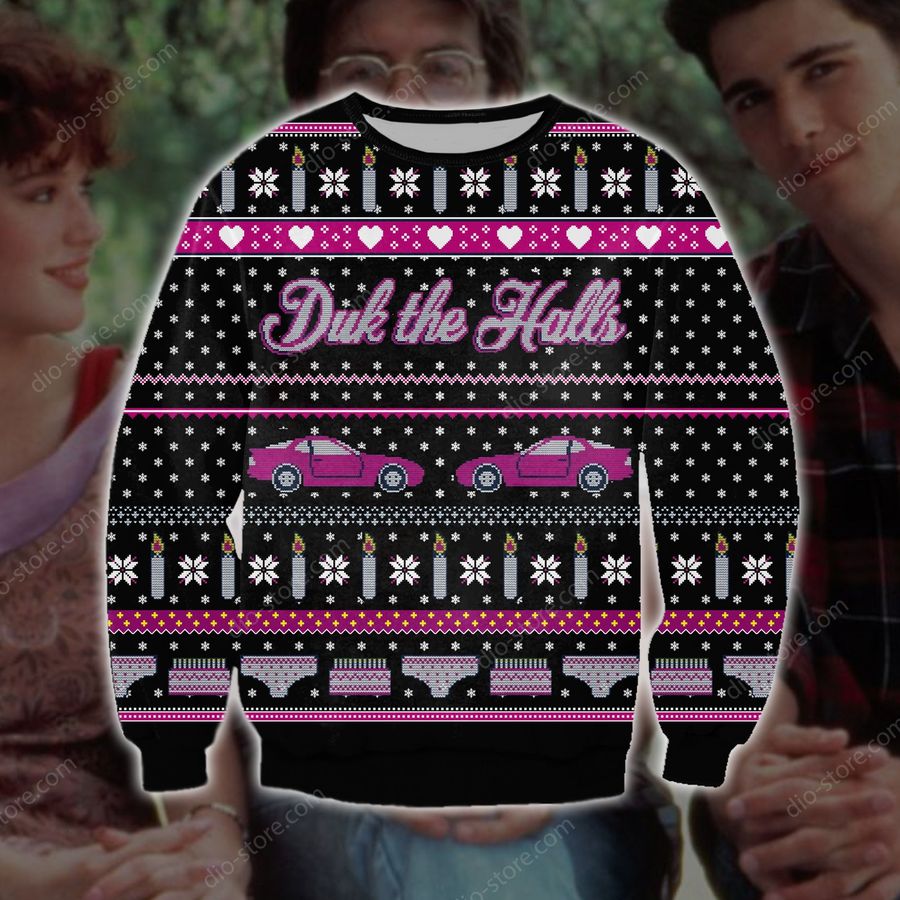 Drink The Halls Knitting Pattern 3D Print Ugly Sweater Hoodie All Over Printed CINT10476, Ugly Sweater, Christmas Sweaters, Hoodie, Sweater