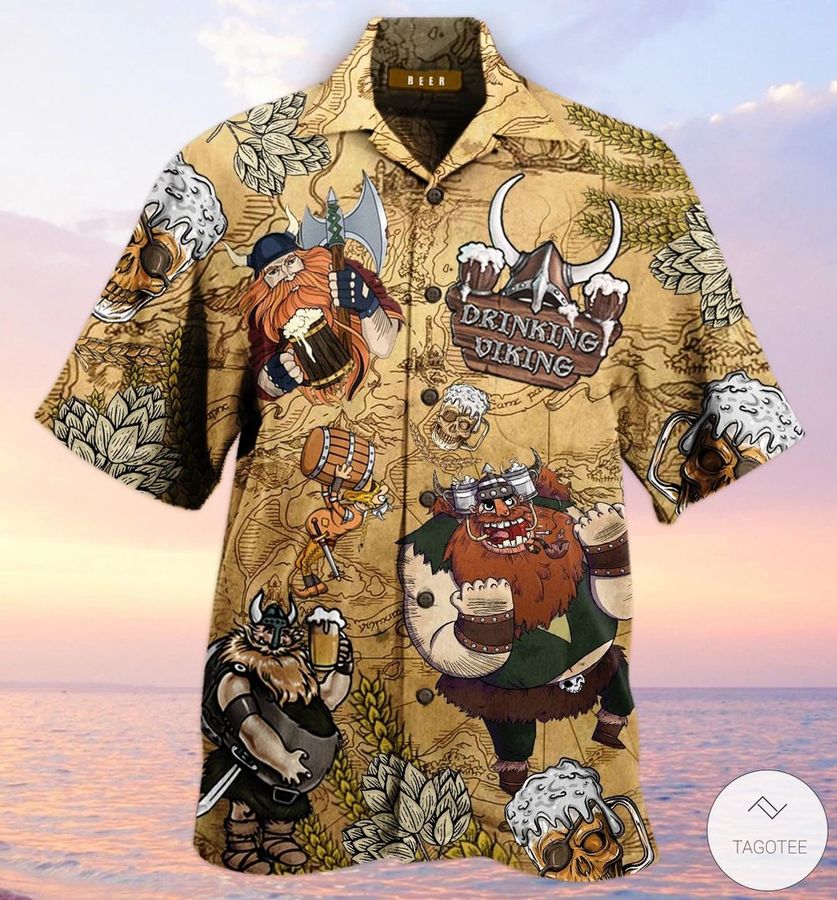 Drinking Viking Hawaiian Shirt