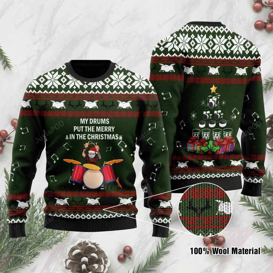 Drummer Ugly Sweater, Ugly Sweater, Christmas Sweaters, Hoodie, Sweater